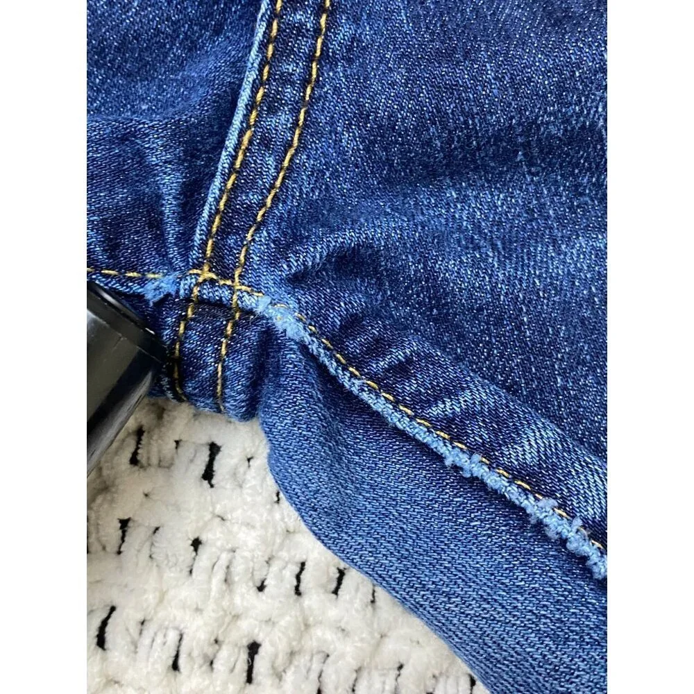 7 For All Mankind The Straight Leg Jeans Men Size 31 Medium Wash Denim Classic‎